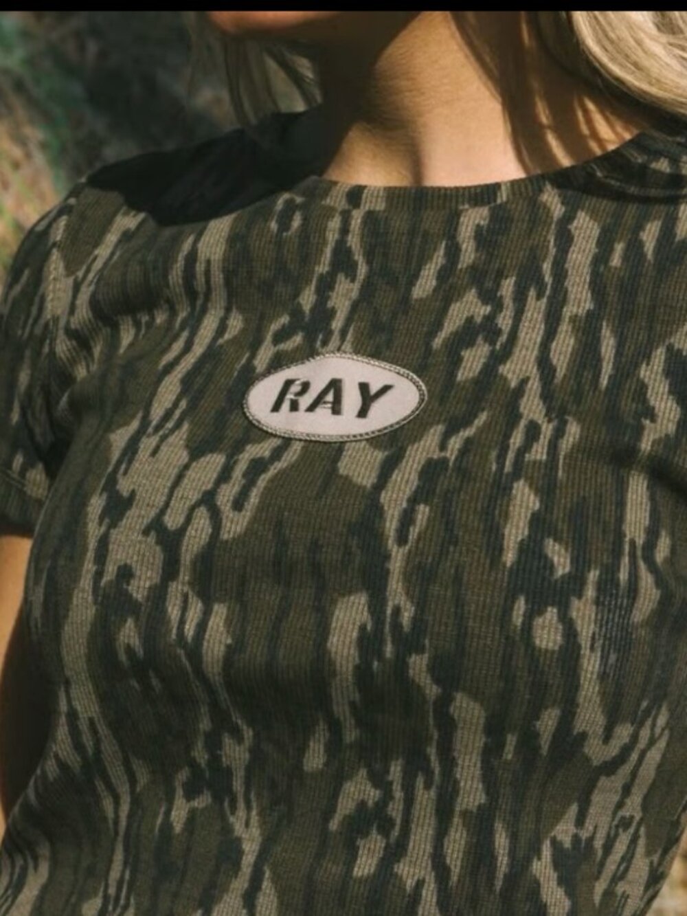 Ray The Brand Camo Baby Tee XL